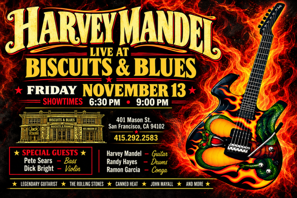 HARVEY MANDEL — LIVE AT BISCUITS & BLUES